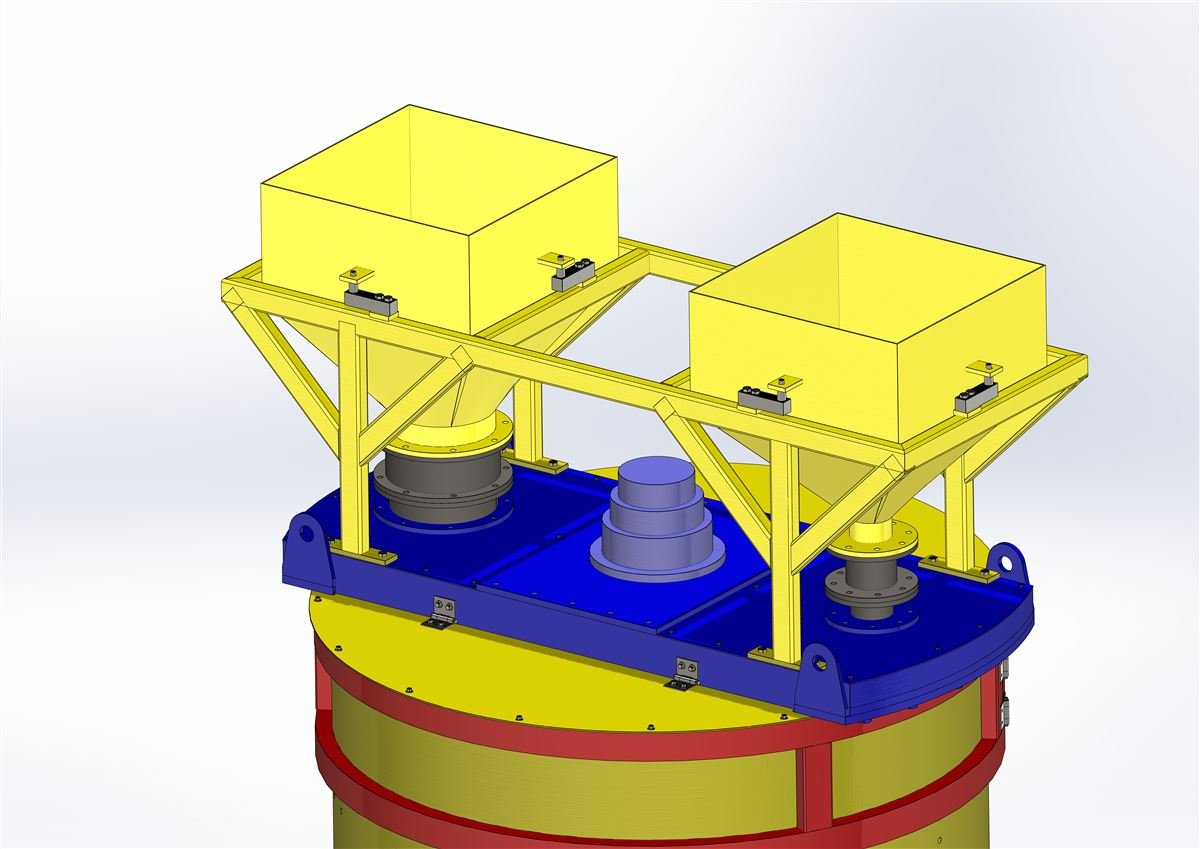 PLC controlled planetary mixer with chemical dosing system attachment