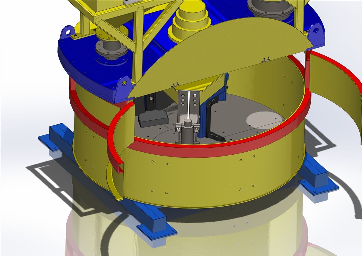 Half opening covers with safety limit switch