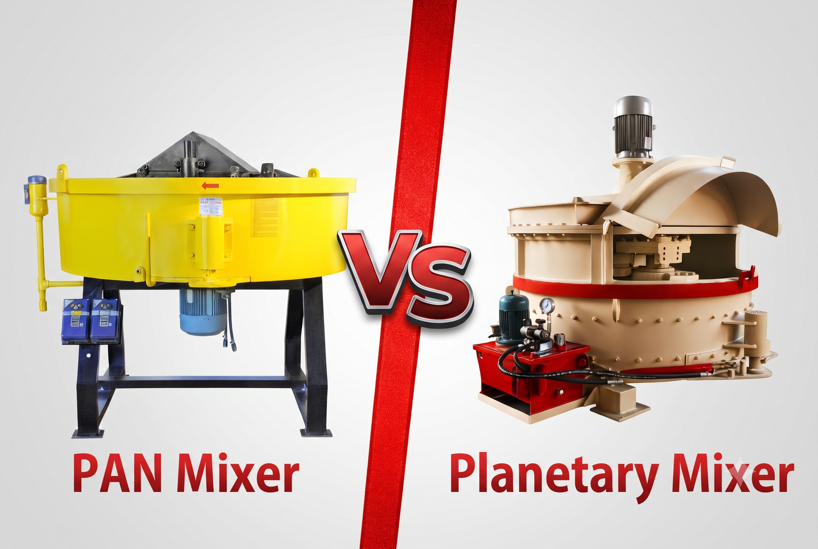Mixer gearbox layout